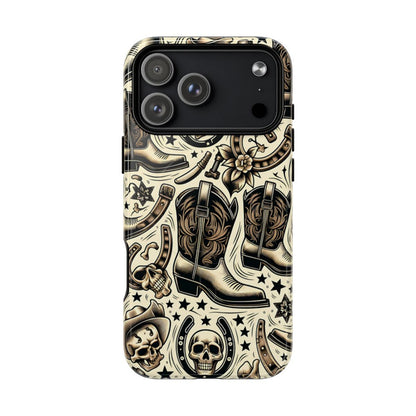 Skulls Boots Horseshoes Magnetic Case - iPhone 18 Pro Max