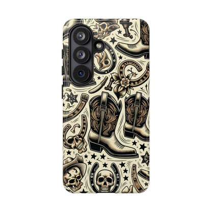 Skulls Boots Horseshoes Tough Case