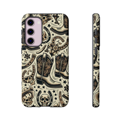 Skulls Boots Horseshoes Tough Case