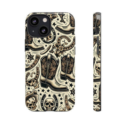 Skulls Boots Horseshoes Tough Case