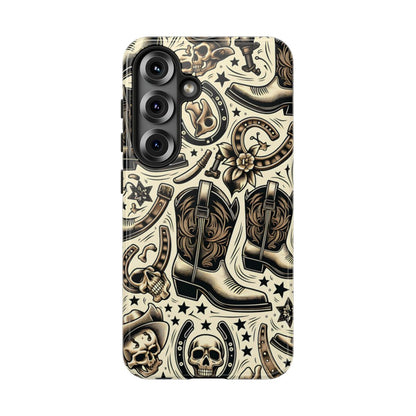 Skulls Boots Horseshoes Tough Case
