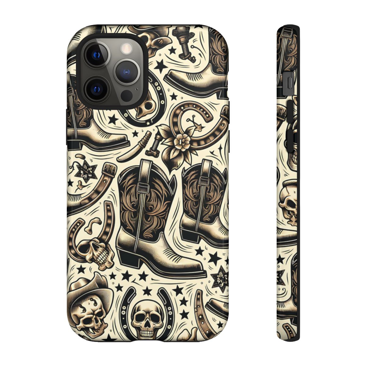 Skulls Boots Horseshoes Tough Case