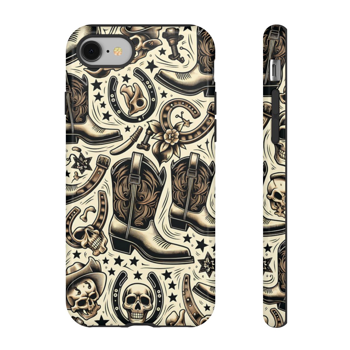 Skulls Boots Horseshoes Tough Case