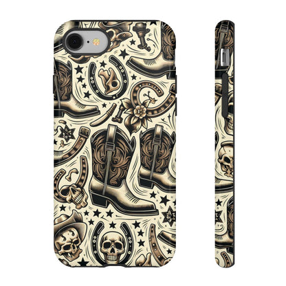 Skulls Boots Horseshoes Tough Case