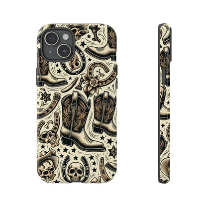 Skulls Boots Horseshoes Tough Case
