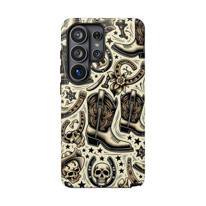 Skulls Boots Horseshoes Tough Case
