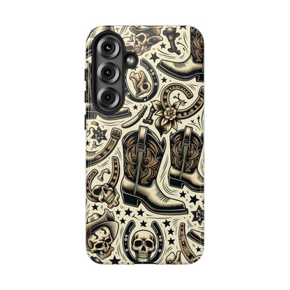 Skulls Boots Horseshoes Tough Case