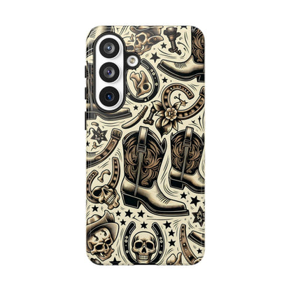 Skulls Boots Horseshoes Tough Case