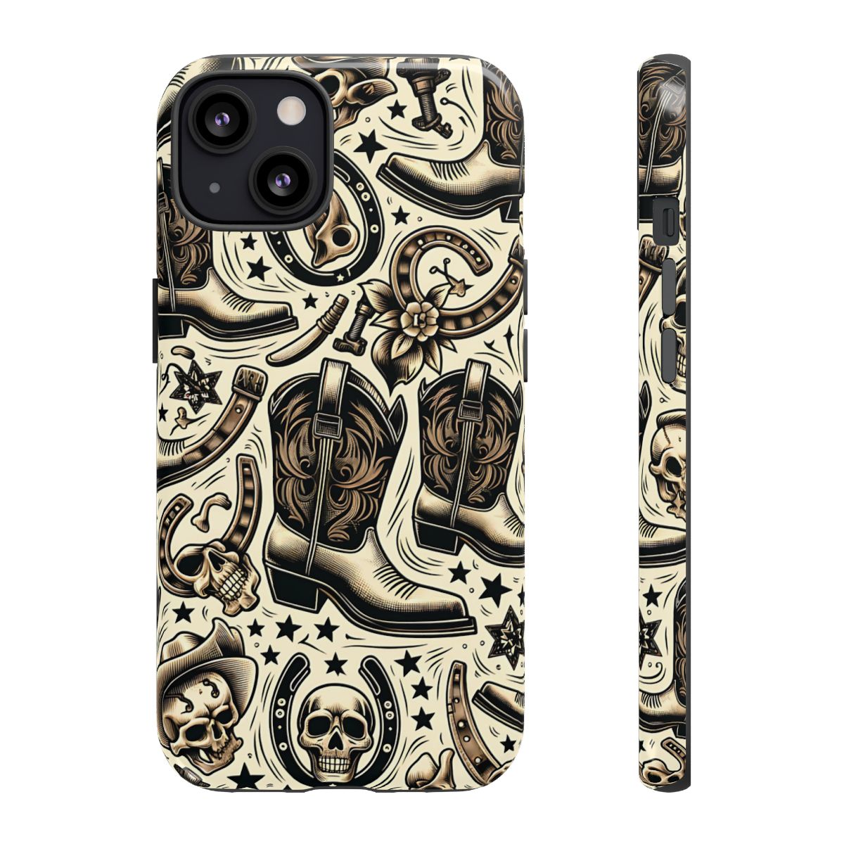 Skulls Boots Horseshoes Tough Case