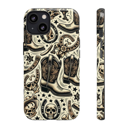 Skulls Boots Horseshoes Tough Case