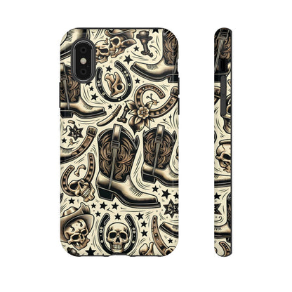 Skulls Boots Horseshoes Tough Case