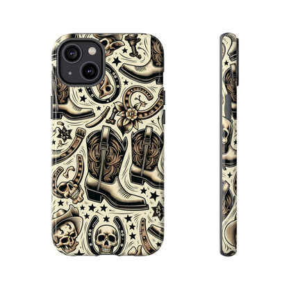 Skulls Boots Horseshoes Tough Case