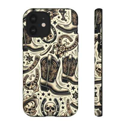 Skulls Boots Horseshoes Tough Case
