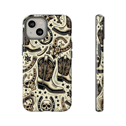 Skulls Boots Horseshoes Tough Case