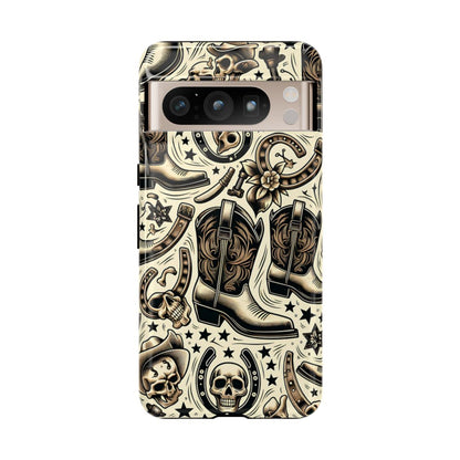 Skulls Boots Horseshoes Tough Case