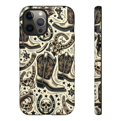 Skulls Boots Horseshoes Tough Case