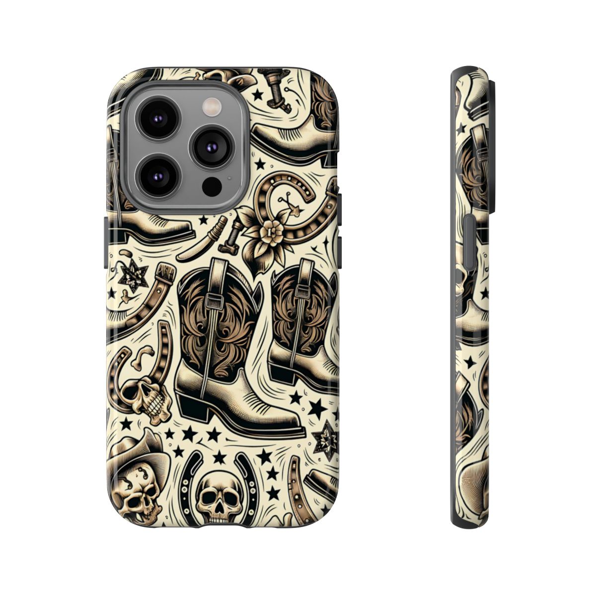 Skulls Boots Horseshoes Tough Case
