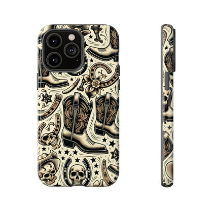 Skulls Boots Horseshoes Tough Case