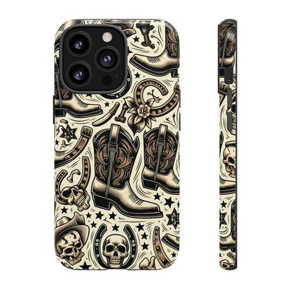 Skulls Boots Horseshoes Tough Case