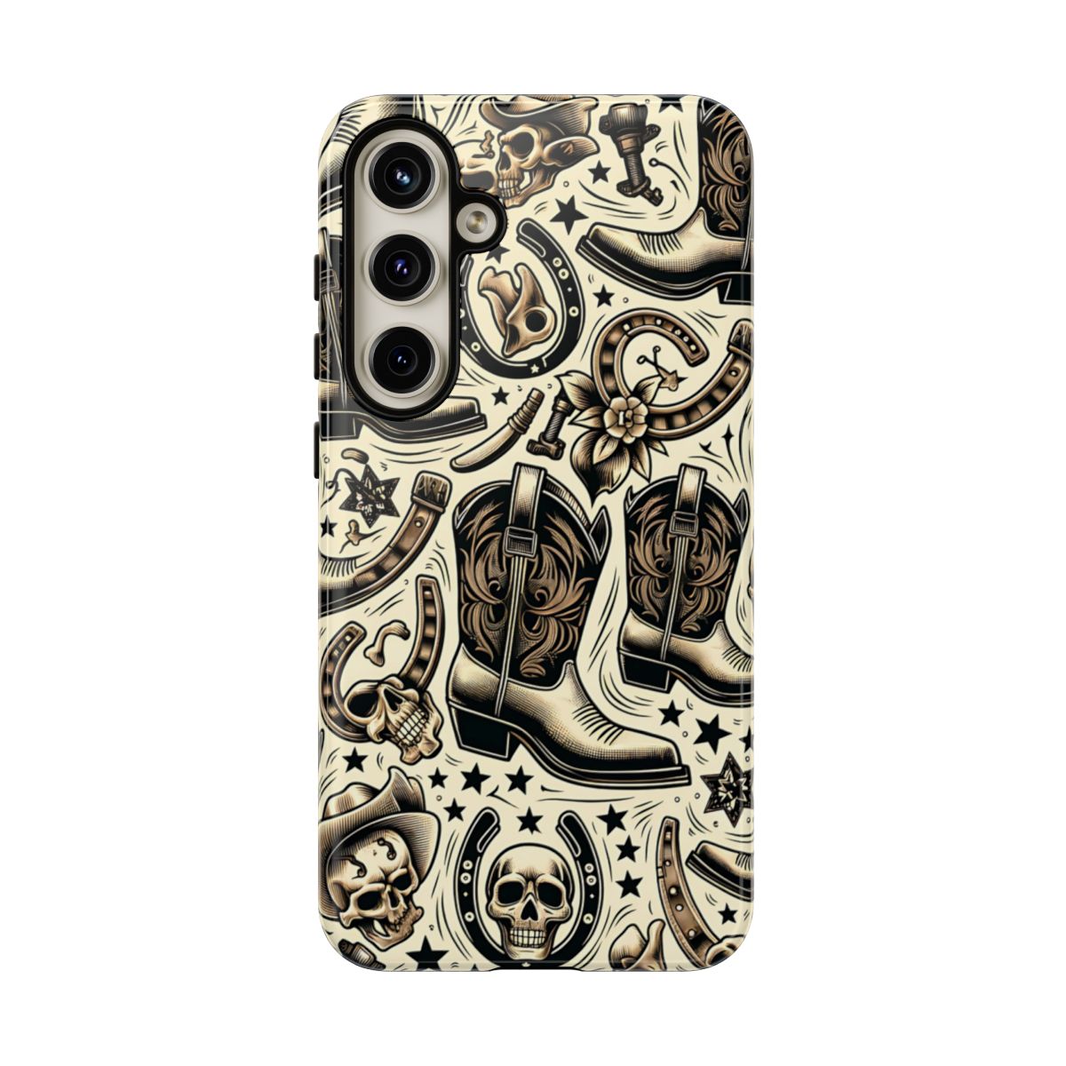 Skulls Boots Horseshoes Tough Case