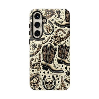 Skulls Boots Horseshoes Tough Case