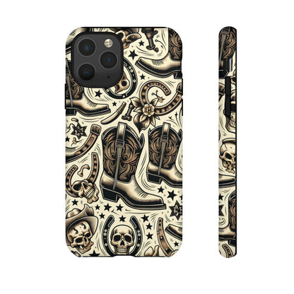 Skulls Boots Horseshoes Tough Case