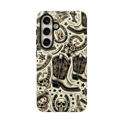 Skulls Boots Horseshoes Tough Case