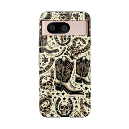 Skulls Boots Horseshoes Tough Case