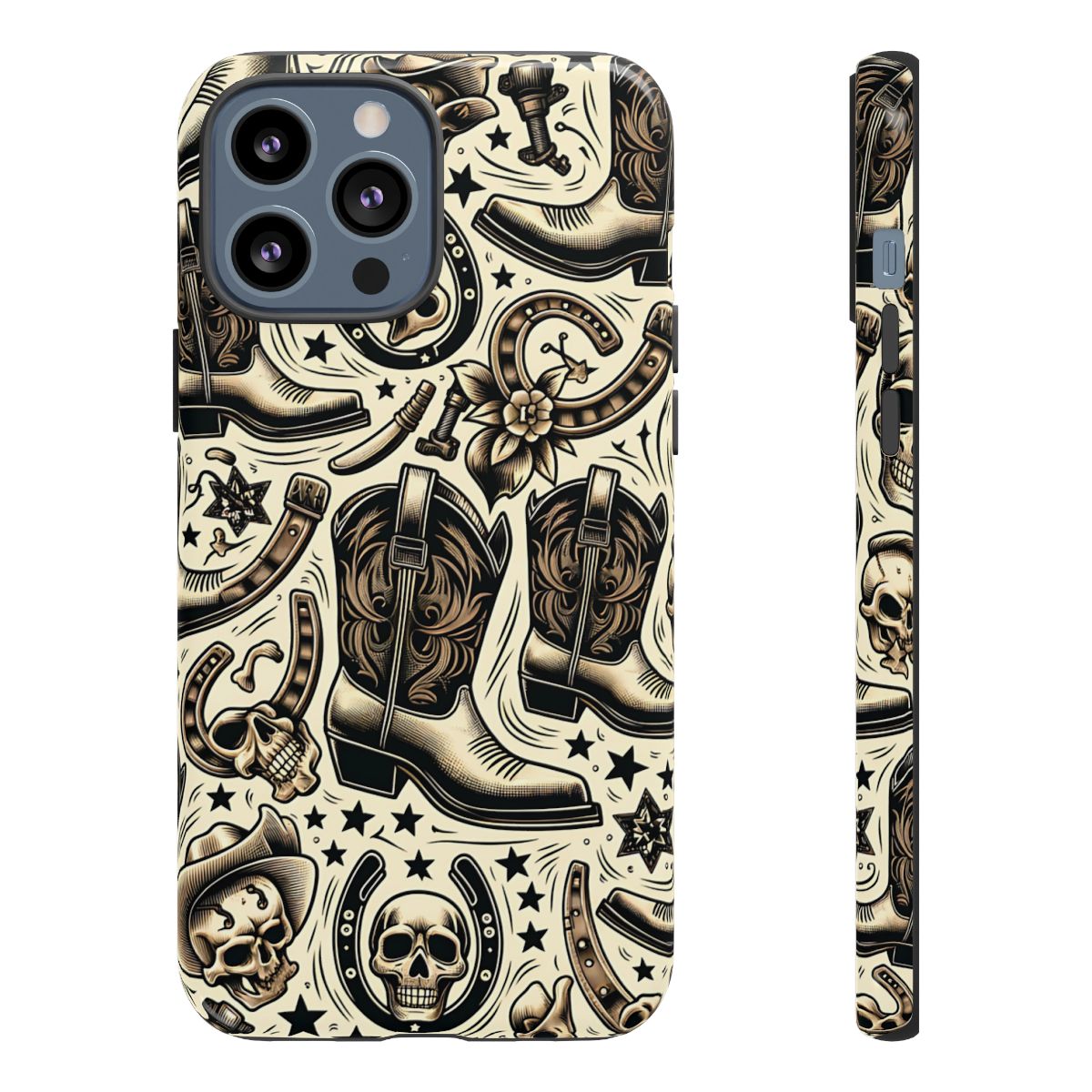 Skulls Boots Horseshoes Tough Case
