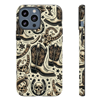 Skulls Boots Horseshoes Tough Case