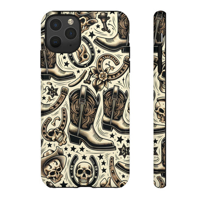 Skulls Boots Horseshoes Tough Case
