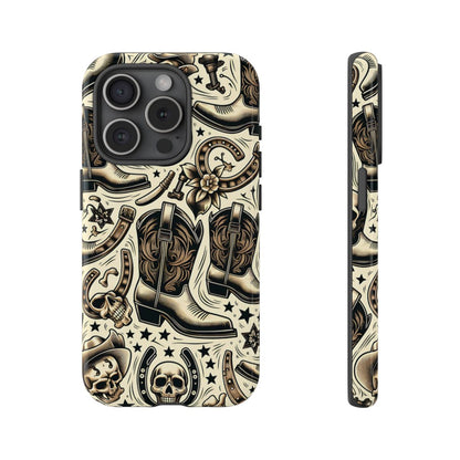 Skulls Boots Horseshoes Tough Case