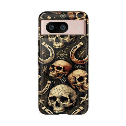 Skulls Horseshoes Dark Tough Case