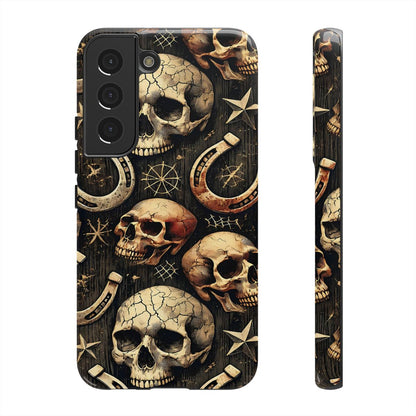 Skulls Horseshoes Dark Tough Case