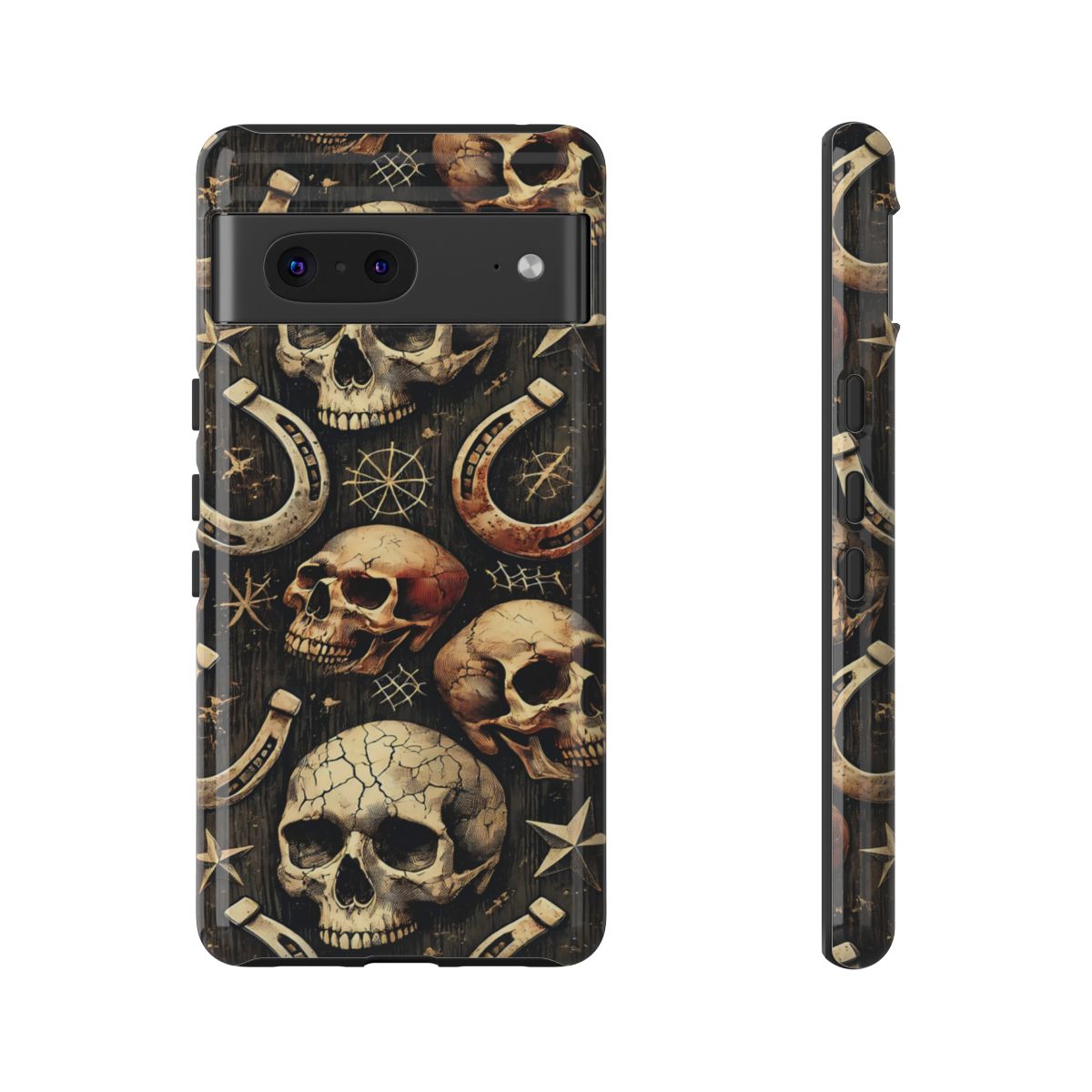 Skulls Horseshoes Dark Tough Case