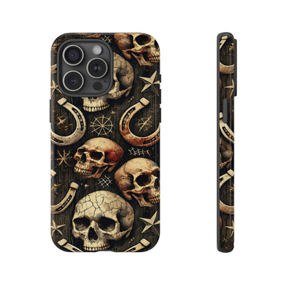 Skulls Horseshoes Dark Tough Case