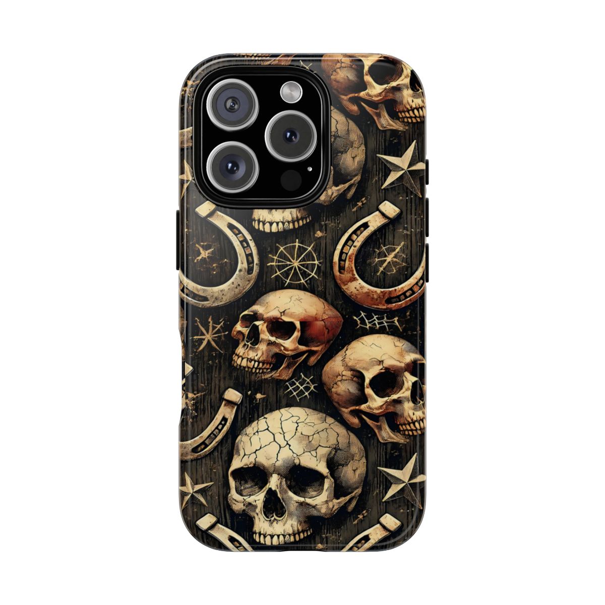 Skulls Horseshoes Dark Tough Case