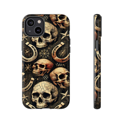 Skulls Horseshoes Dark Tough Case