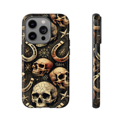 Skulls Horseshoes Dark Tough Case