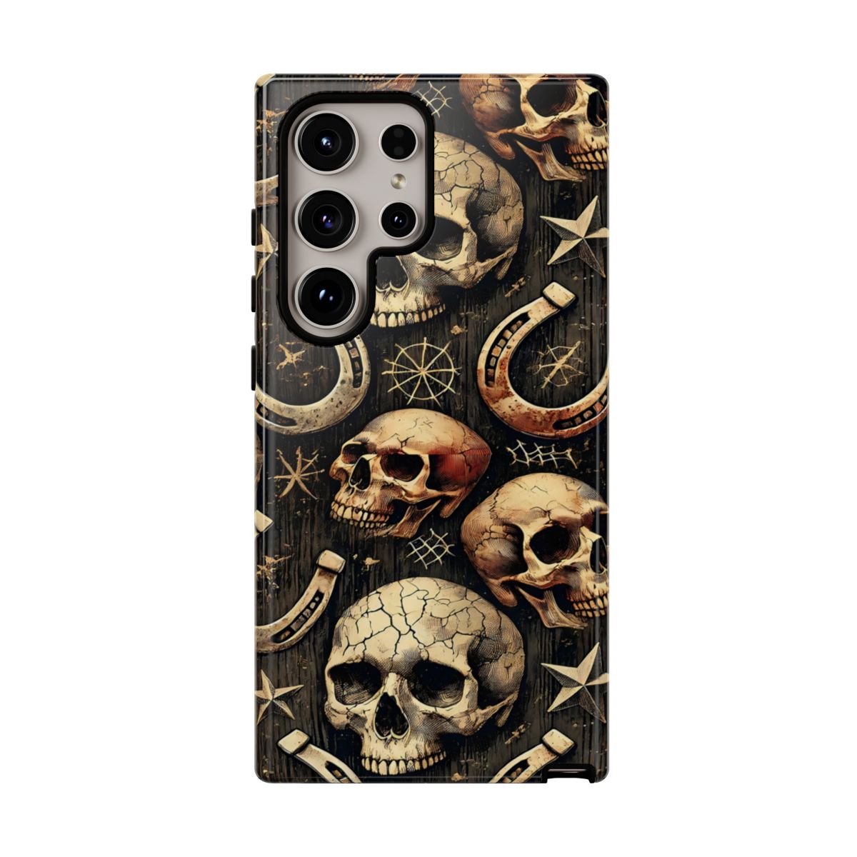 Skulls Horseshoes Dark Tough Case