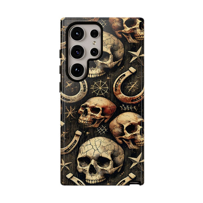 Skulls Horseshoes Dark Tough Case