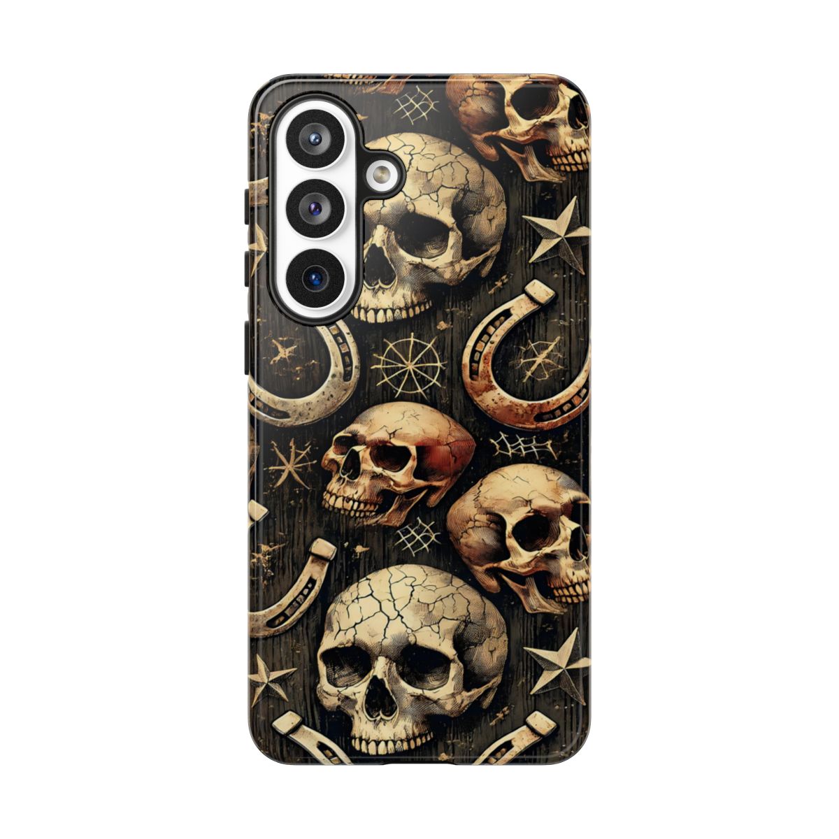 Skulls Horseshoes Dark Tough Case