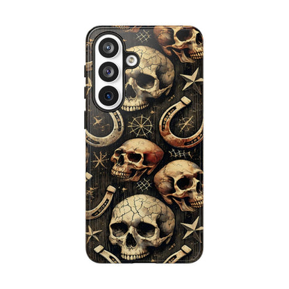 Skulls Horseshoes Dark Tough Case