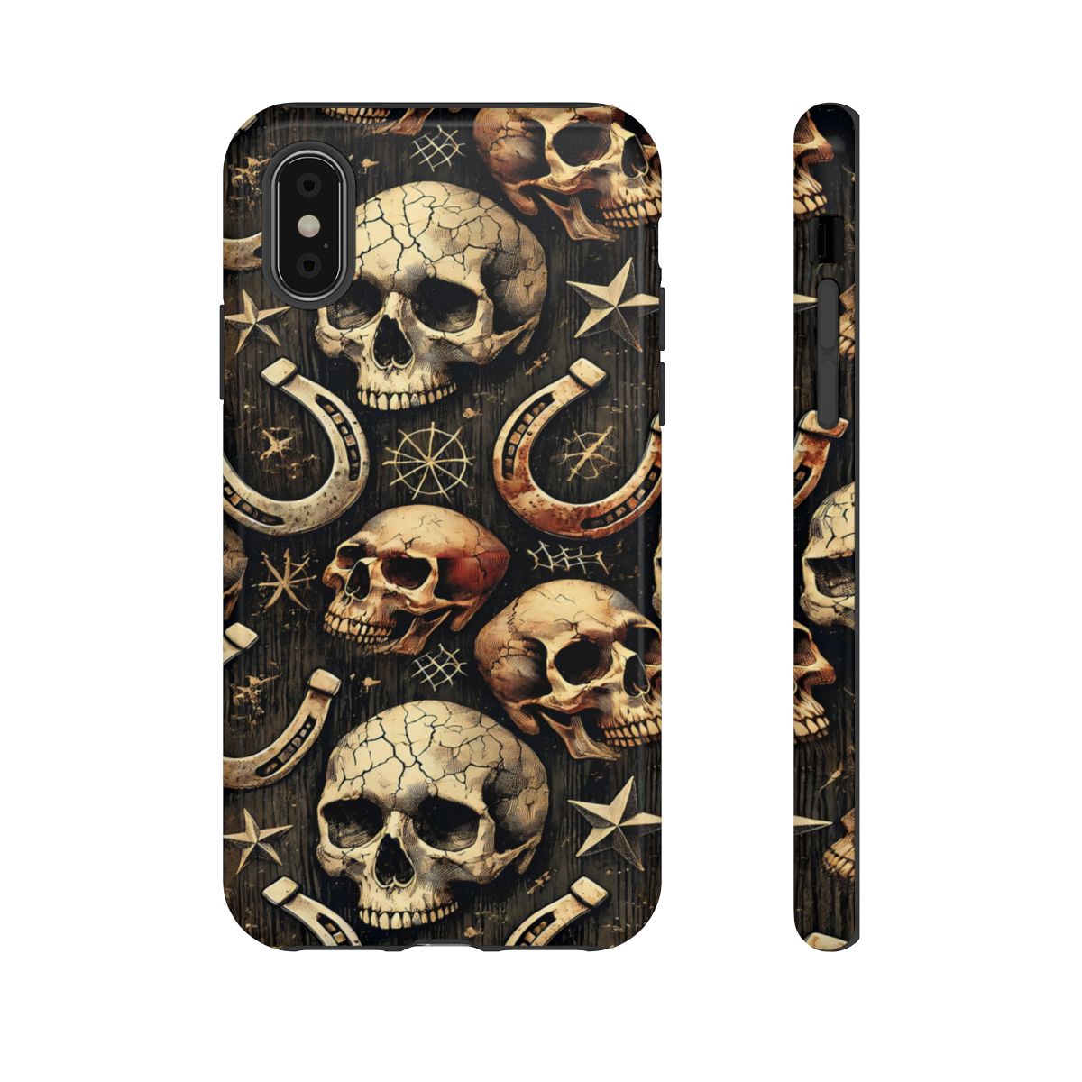 Skulls Horseshoes Dark Tough Case