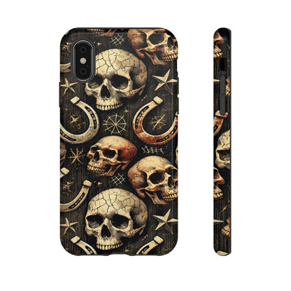 Skulls Horseshoes Dark Tough Case