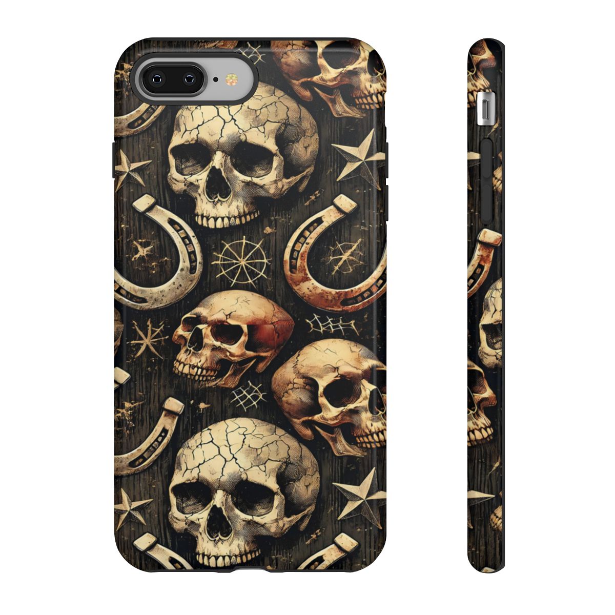 Skulls Horseshoes Dark Tough Case