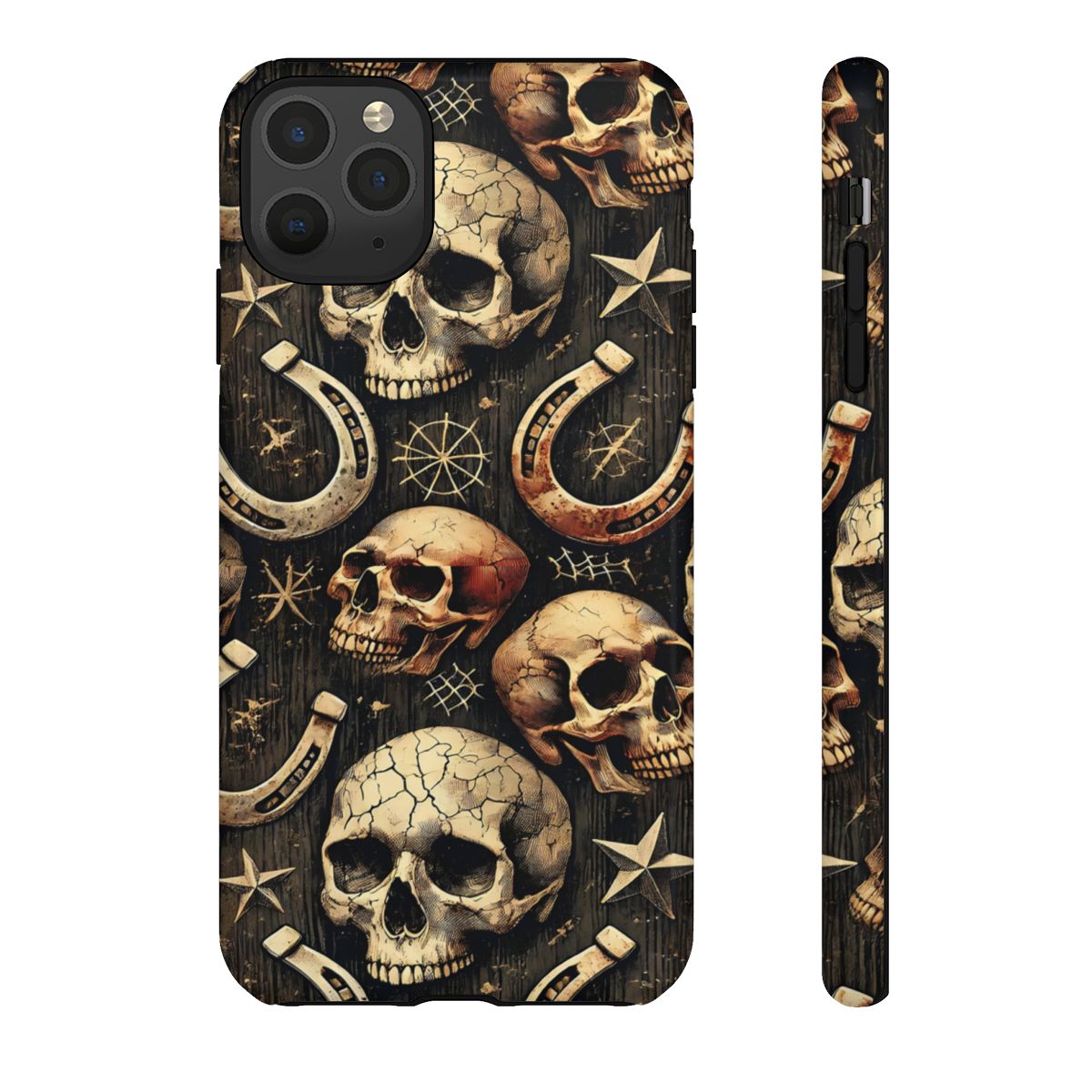 Skulls Horseshoes Dark Tough Case
