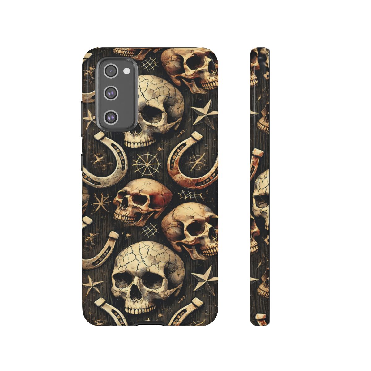Skulls Horseshoes Dark Tough Case
