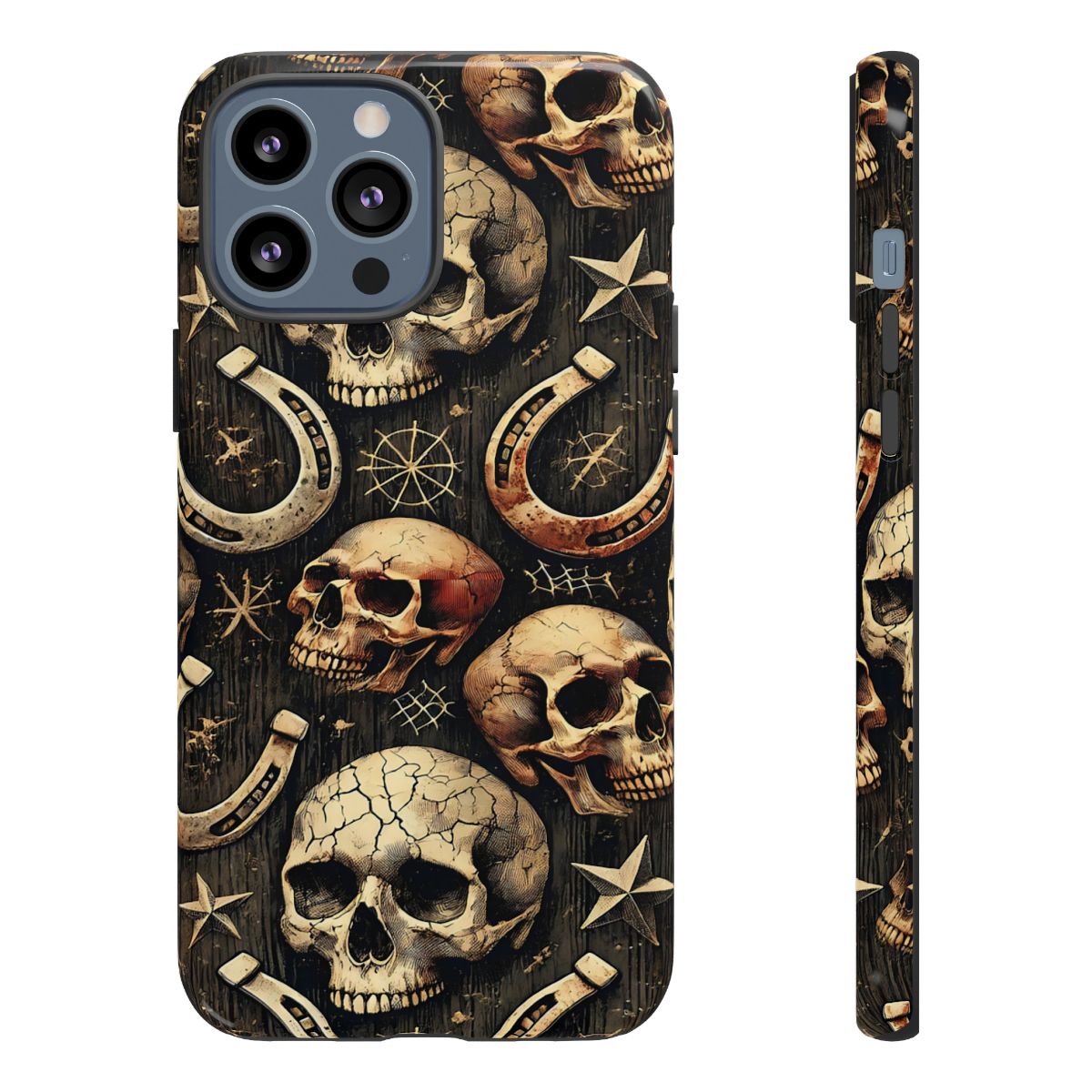 Skulls Horseshoes Dark Tough Case