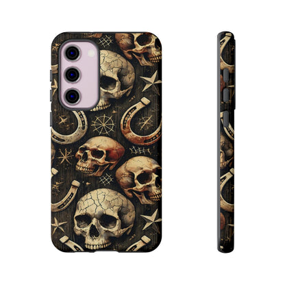 Skulls Horseshoes Dark Tough Case